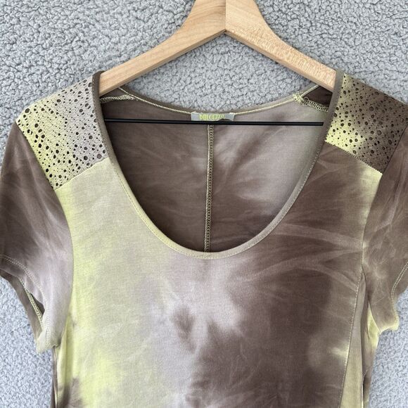 Dolcezza Tunic Top Vest Set Medium Small Tie Dye Fairy Gray Yellow Beach Fairy - Picture 3 of 16